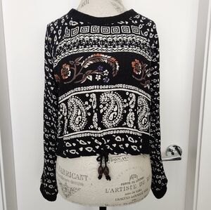 90s Carole Little Tribal Sweater Top